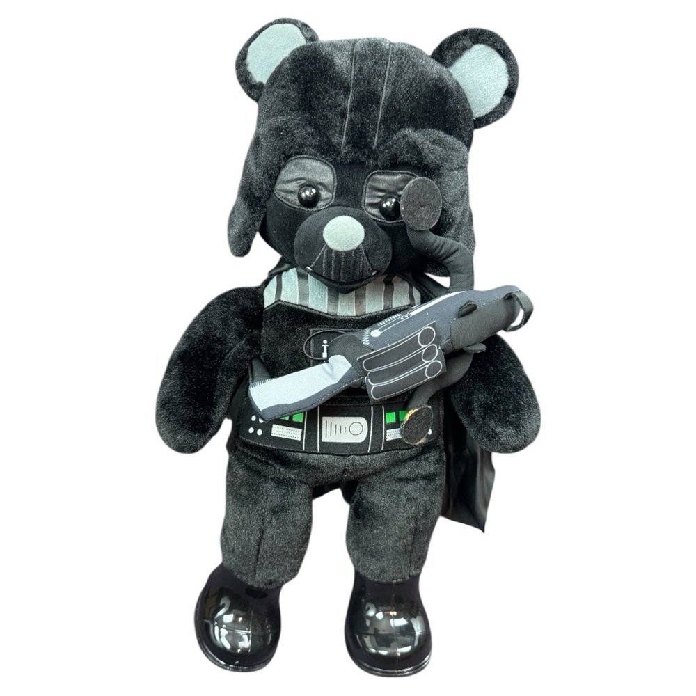 Build A Bear Star Wars Darth Vader Bear Plush with Cape shoes accessory 18” BAB